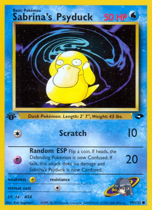 Sabrina's Psyduck (Gym Challenge #99/132)