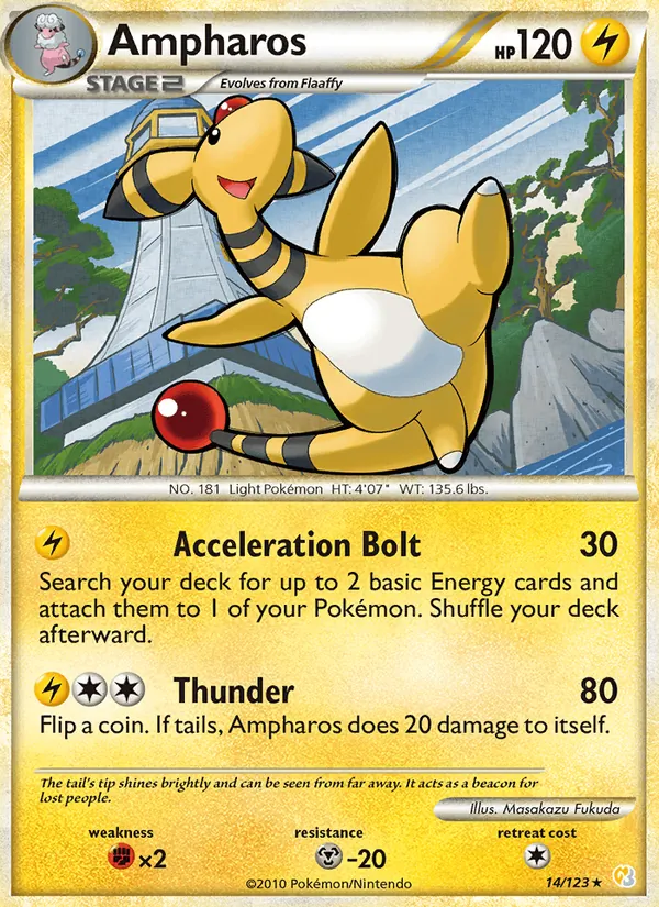Ampharos (HeartGold SoulSilver #14/123)