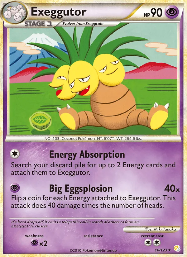 Exeggutor (HeartGold SoulSilver #18/123)