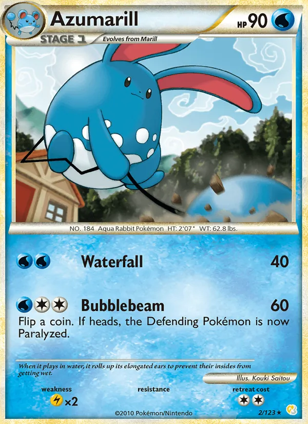 Azumarill (HeartGold SoulSilver #2/123)