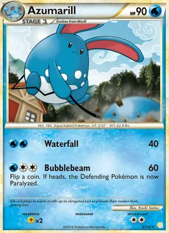Azumarill (HeartGold SoulSilver #2/123)