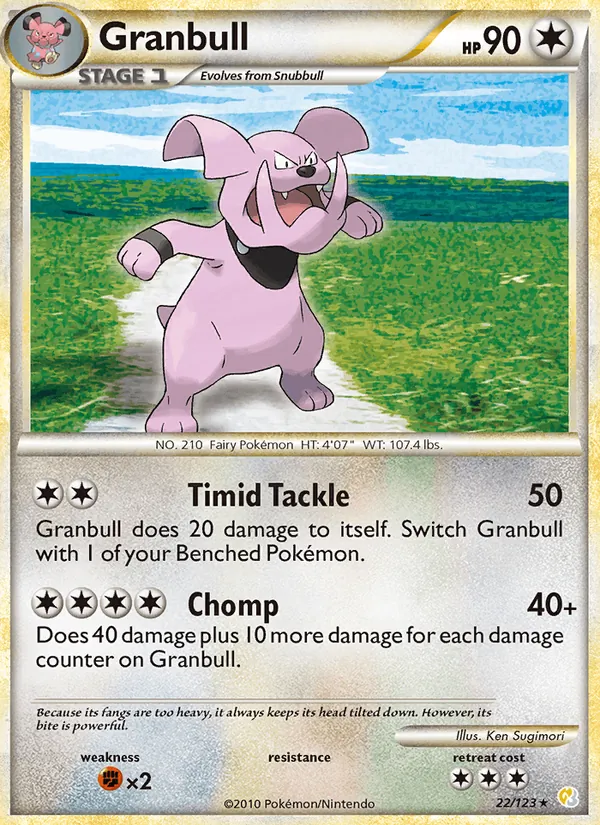 Granbull (HeartGold SoulSilver #22/123)