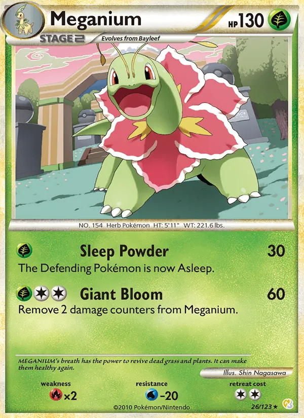 Meganium (HeartGold SoulSilver #26/123)