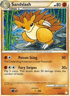 Sandslash (HeartGold SoulSilver #29/123)