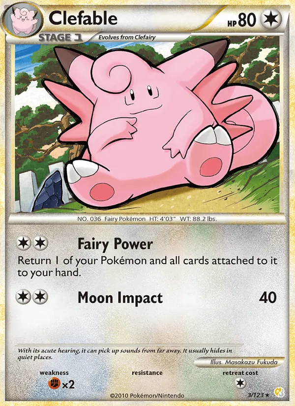 Clefable (HeartGold SoulSilver #3/123)