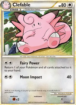 Clefable (HeartGold SoulSilver #3/123)