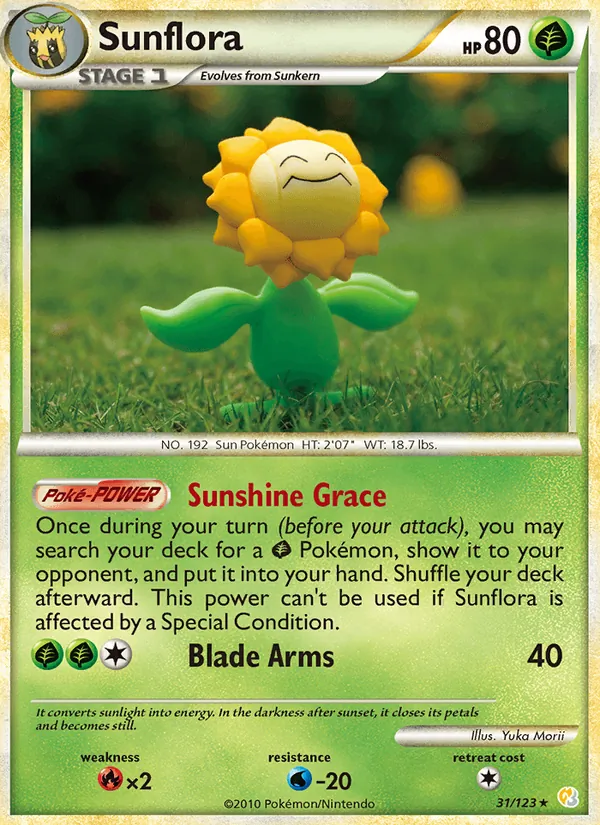 Sunflora (HeartGold SoulSilver #31/123)