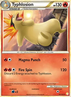 Typhlosion (HeartGold SoulSilver #32/123)
