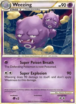 Weezing (HeartGold SoulSilver #34/123)