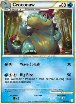 Croconaw (HeartGold SoulSilver #38/123)