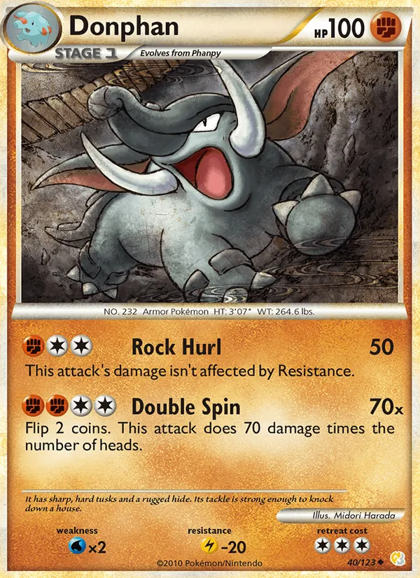 Donphan (HeartGold SoulSilver #40/123)