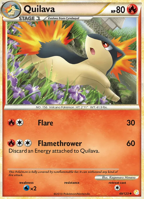 Quilava (HeartGold SoulSilver #49/123)