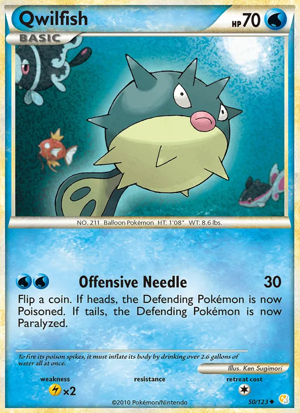 Qwilfish (HeartGold SoulSilver #50/123)