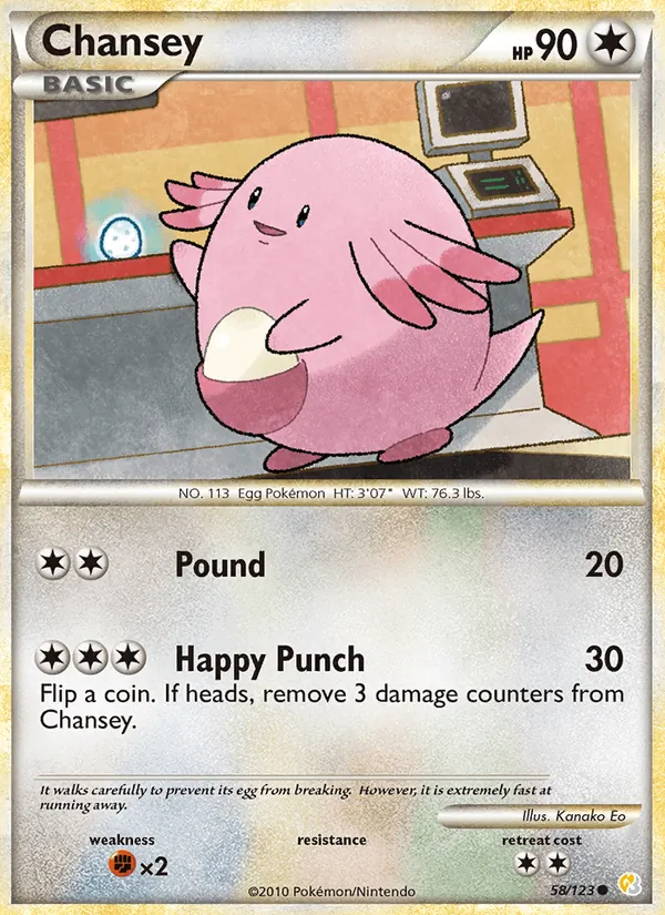 Chansey (HeartGold SoulSilver #58/123)
