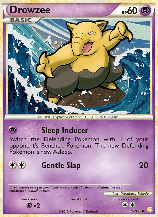 Drowzee (HeartGold SoulSilver #62/123)
