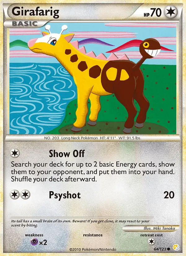 Girafarig (HeartGold SoulSilver #64/123)