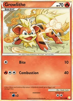 Growlithe (HeartGold SoulSilver #65/123)