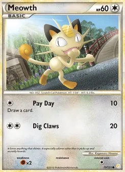 Meowth (HeartGold SoulSilver #75/123)
