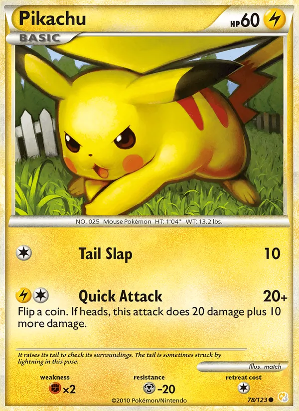 Pikachu (HeartGold SoulSilver #78/123)
