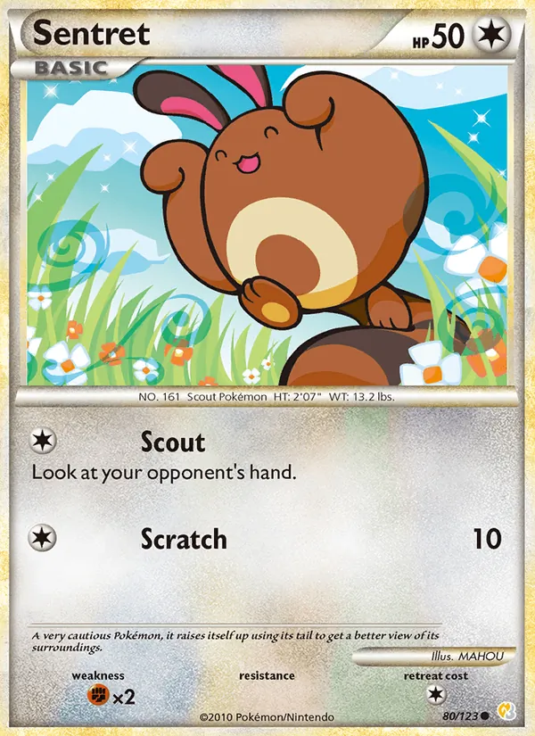 Sentret (HeartGold SoulSilver #80/123)