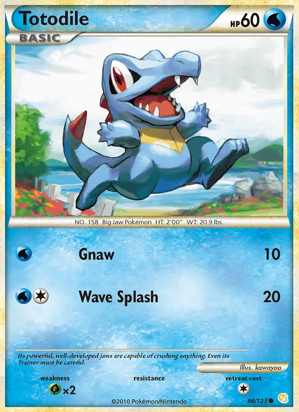 Totodile (HeartGold SoulSilver #86/123)