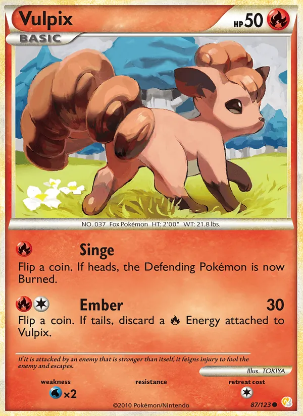 Vulpix (HeartGold SoulSilver #87/123)