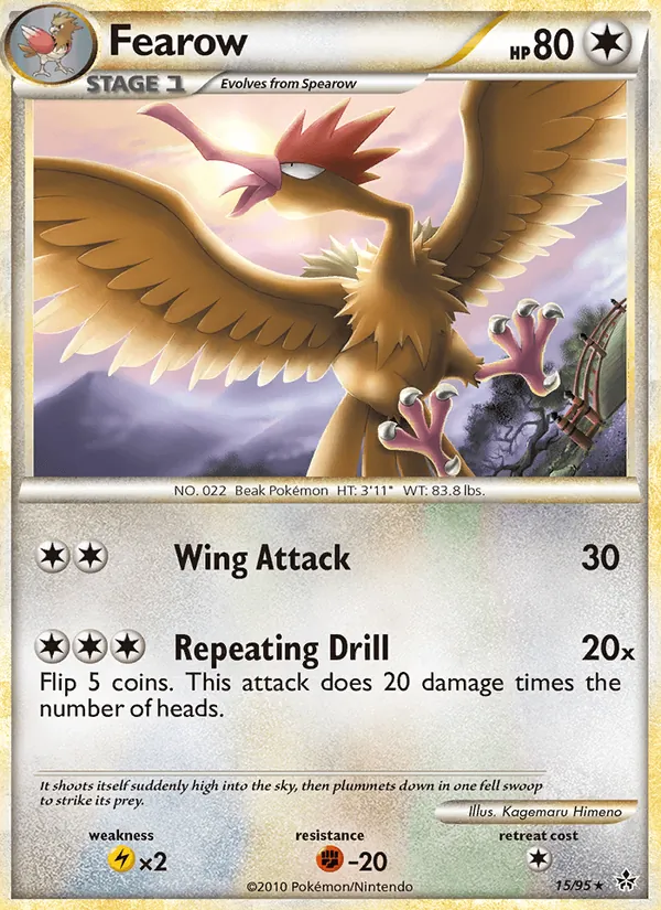 Fearow (Unleashed #15/95)
