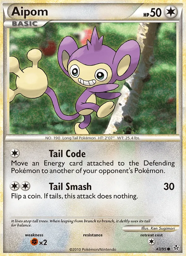 Aipom (Unleashed #43/95)