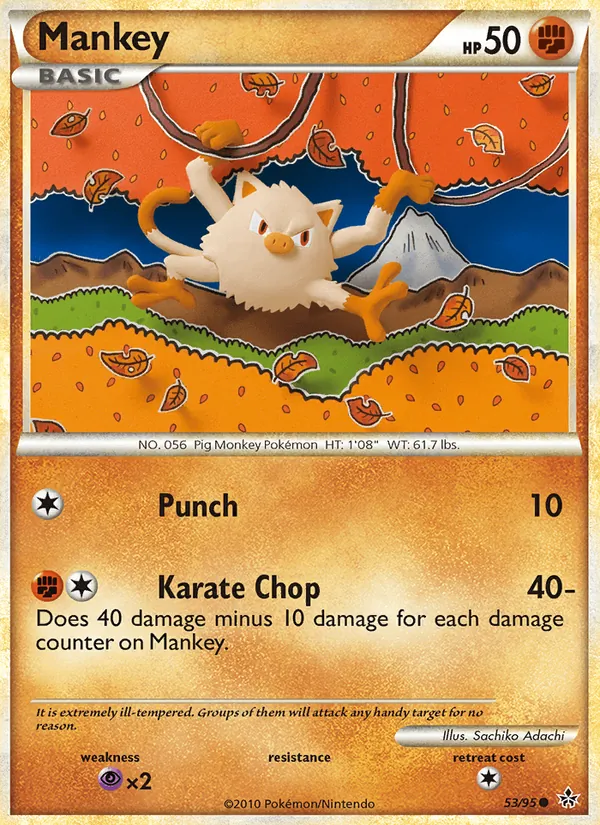 Mankey (Unleashed #53/95)