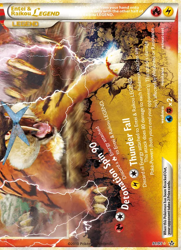 Entei & Raikou LEGEND (Unleashed #91/95)