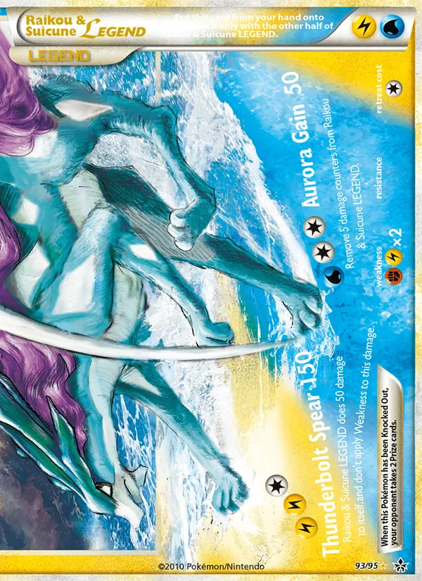 Raikou & Suicune LEGEND (Unleashed #93/95)