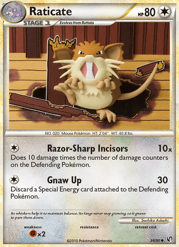Raticate (Undaunted #34/90)