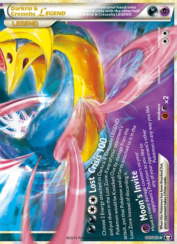 Darkrai & Cresselia LEGEND (Triumphant #100/102)