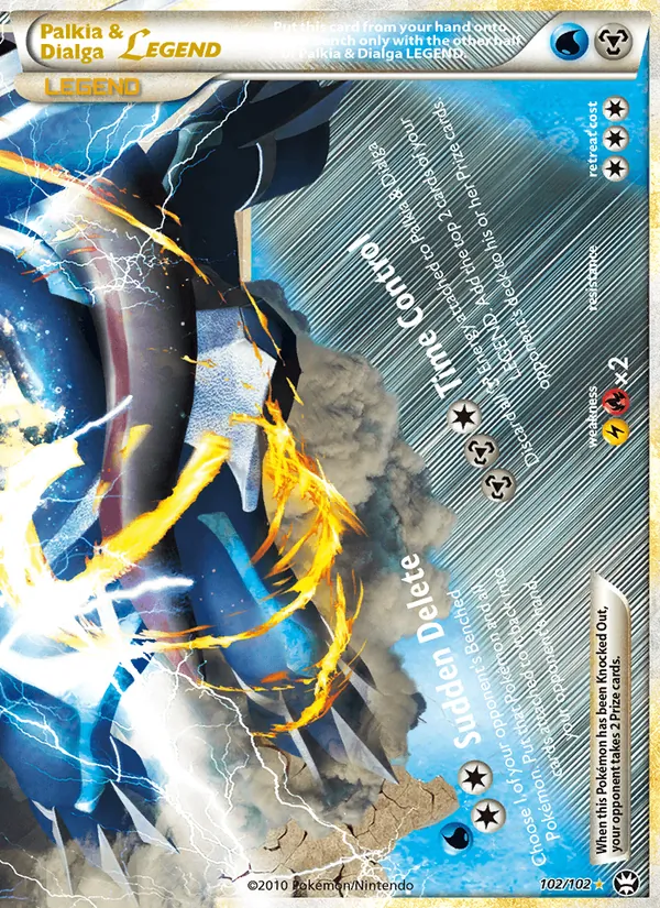 Palkia & Dialga LEGEND (Triumphant #102/102)