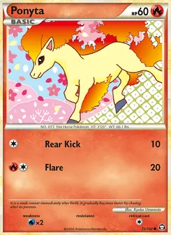 Ponyta (Triumphant #72/102)