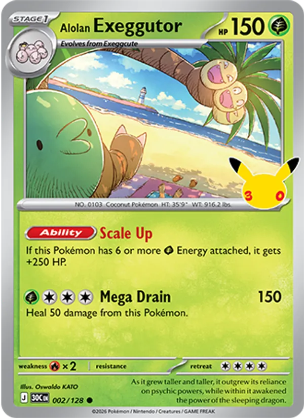 Alolan Exeggutor (30th Celebration #002/128)