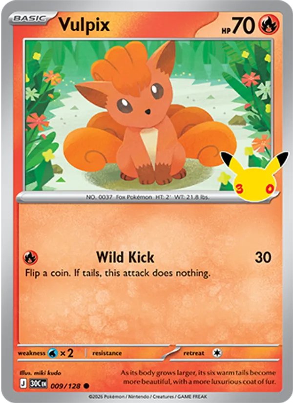 Vulpix (30th Celebration #009/128)