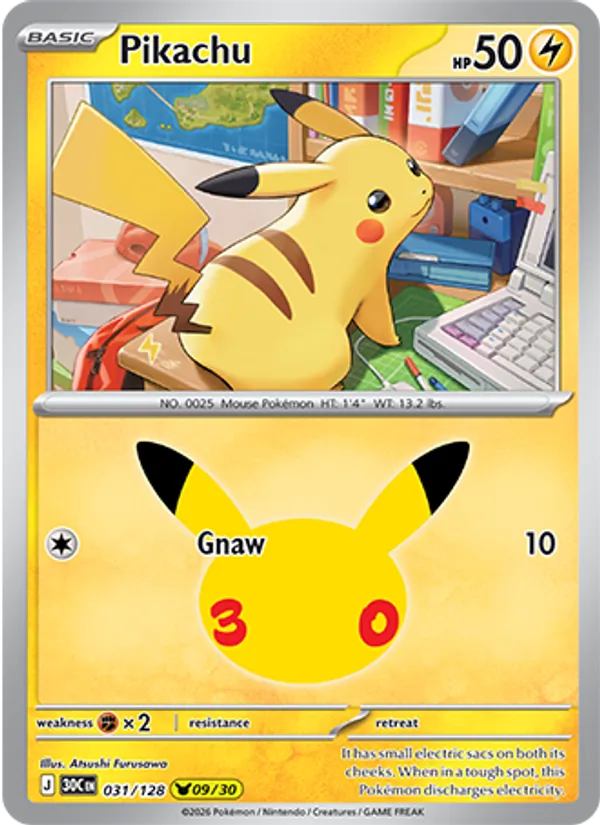 Pikachu (30th Celebration #031/128)