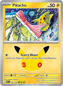 Pikachu (30th Celebration #032/128)
