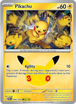 Pikachu (30th Celebration #044/128)