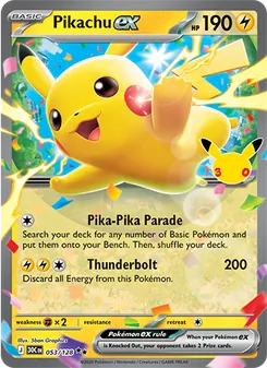 Pikachu ex (30th Celebration #053/128)