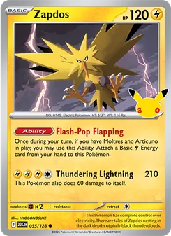 Zapdos (30th Celebration #055/128)