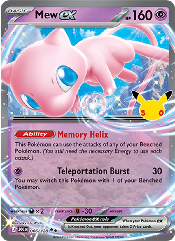 Mew ex (30th Celebration #066/128)
