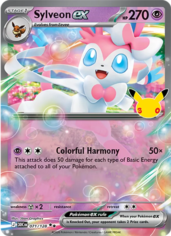 Sylveon ex (30th Celebration #071/128)