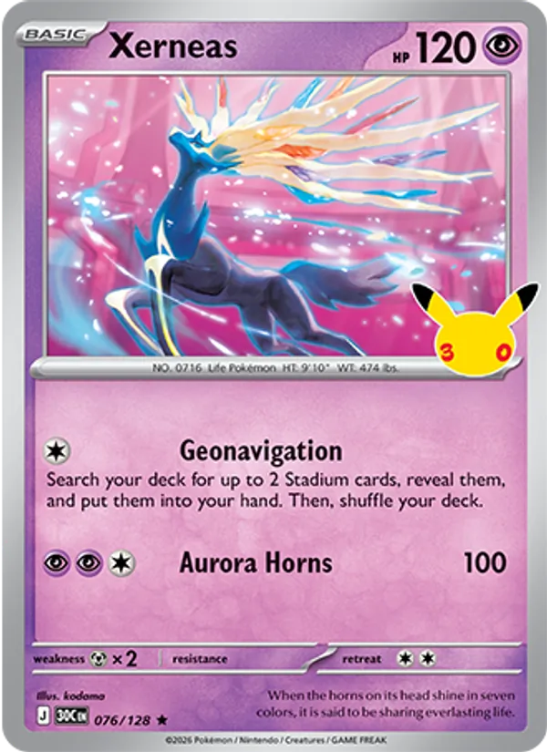 Xerneas (30th Celebration #076/128)