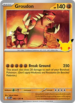 Groudon (30th Celebration #082/128)
