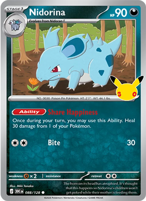 Nidorina (30th Celebration #088/128)