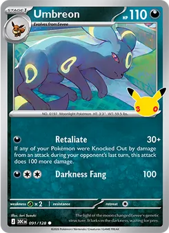 Umbreon (30th Celebration #091/128)