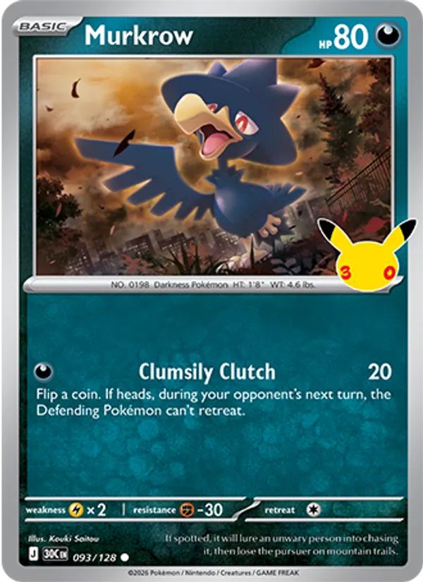 Murkrow (30th Celebration #093/128)