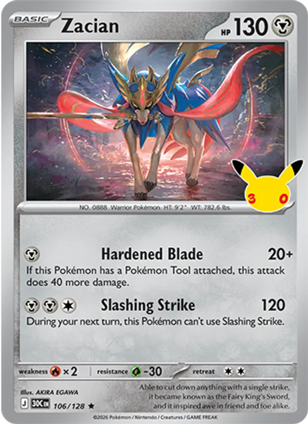 Zacian (30th Celebration #106/128)